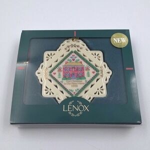 Lenox 1998 First Christmas New Home Porcelain Ornament in Box Vintage